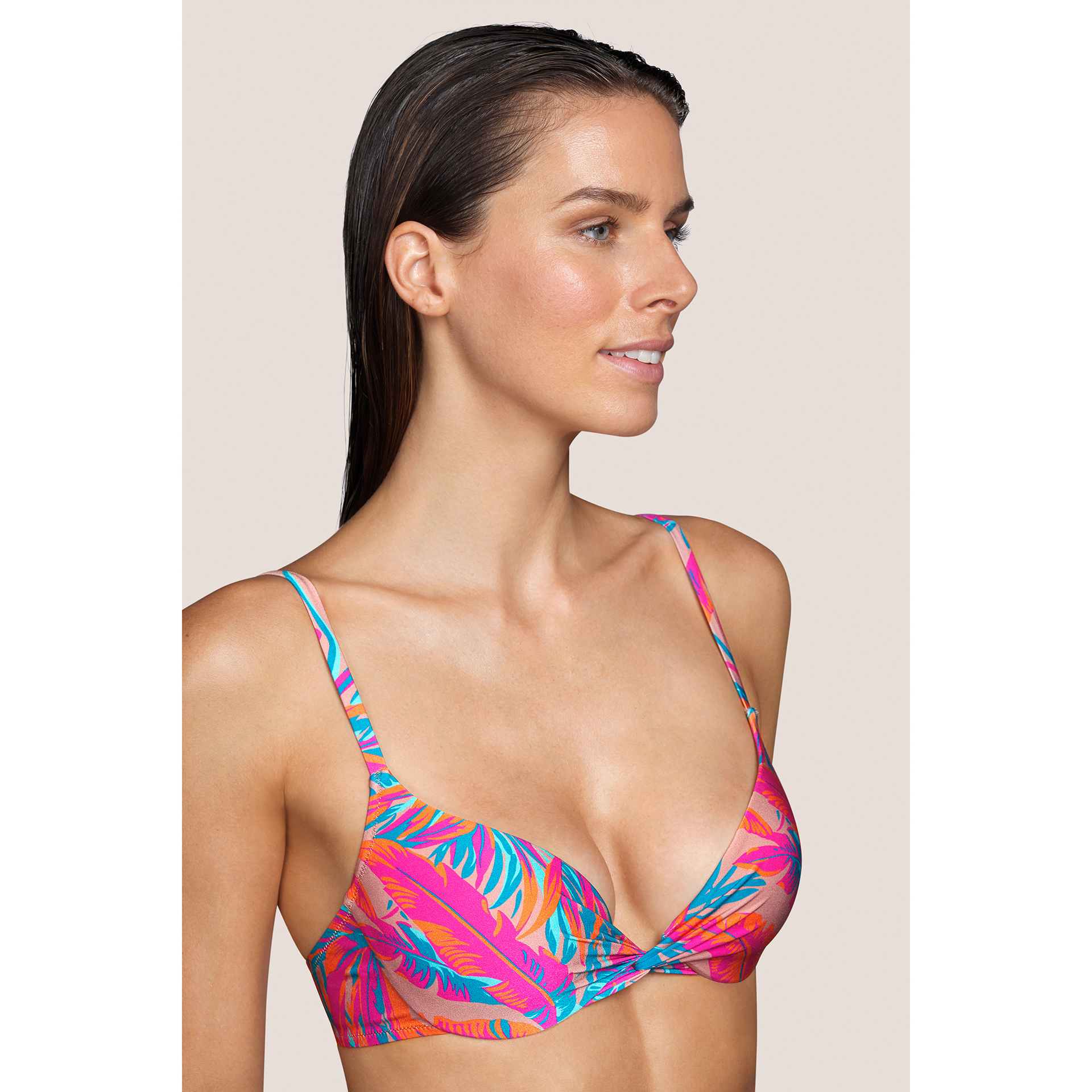 Andres Sarda Swimwear Lamarr Tropical Sand Bikini Beugelbeha Met Mousse