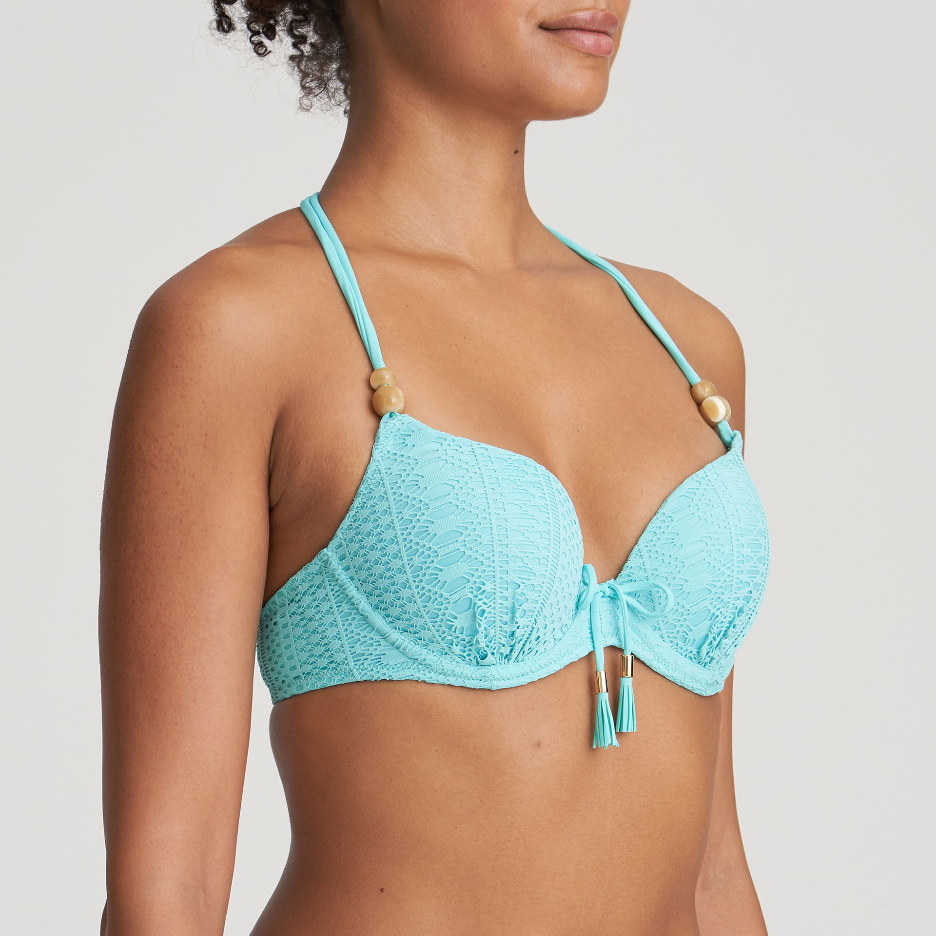 Marie Jo Swim Julia Aruba Blue Push Up Bikini Met Mousse Fraai