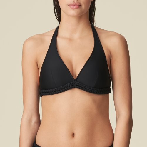 black halter bikini